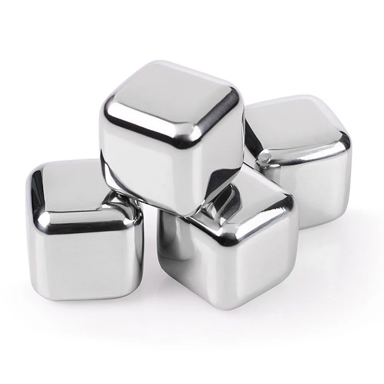 High Quality Reusable stainless steel whiskey cubes ice  ball mold