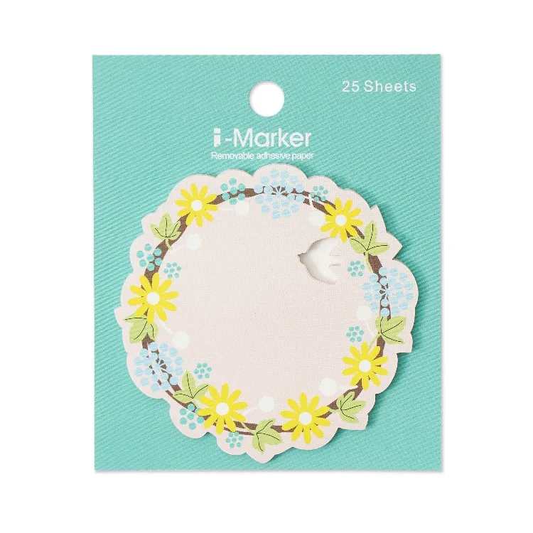 [6R] Handmade Lasercut Sticky Notes Bird Flower Memo Pad for Office