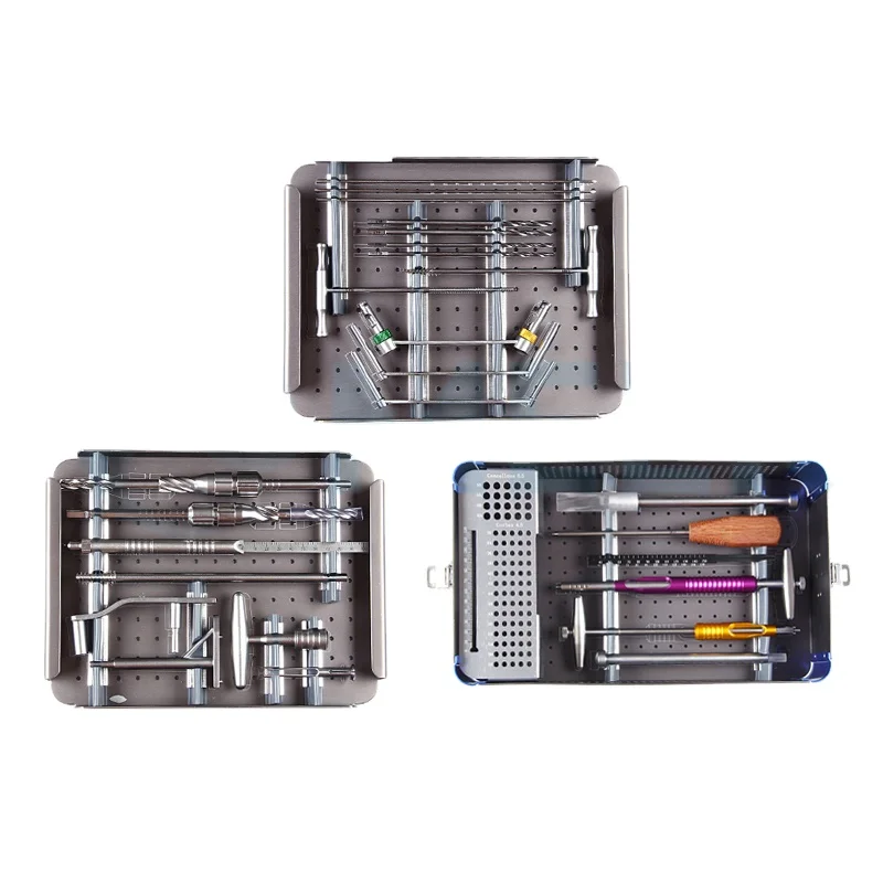 DHS & DCS Plate Instruments Set , orthopedic instrument set