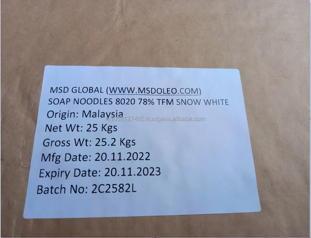 SOAP NOODLES 8020 78 TFM SNOW WHITE HIGH QUALITY MANUFACTURER MALAYSIAN ORIGIN SUPER WHITE COLOR TOILET SOAP NOODLES