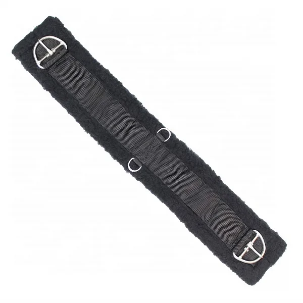 Equestrian Quality Western crescent girth particularly suitable for large bodied horse Softly padded stainless steel buckles