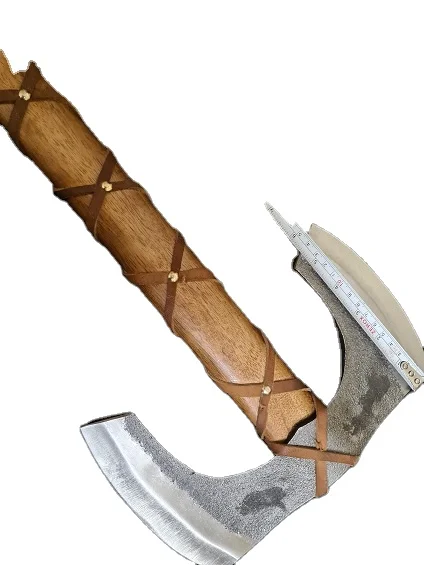  custom stainless steel Vikings style double blade axe
