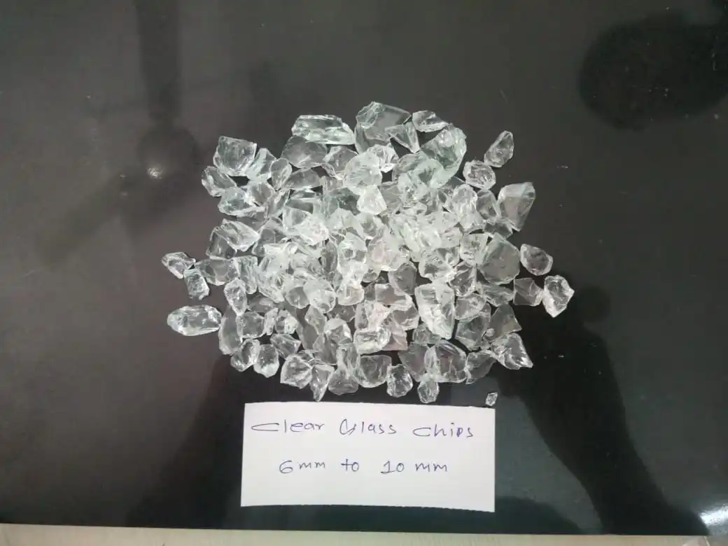 Crystal clear quartz glass for decoration and terrazzo flooring and precius application industrial used