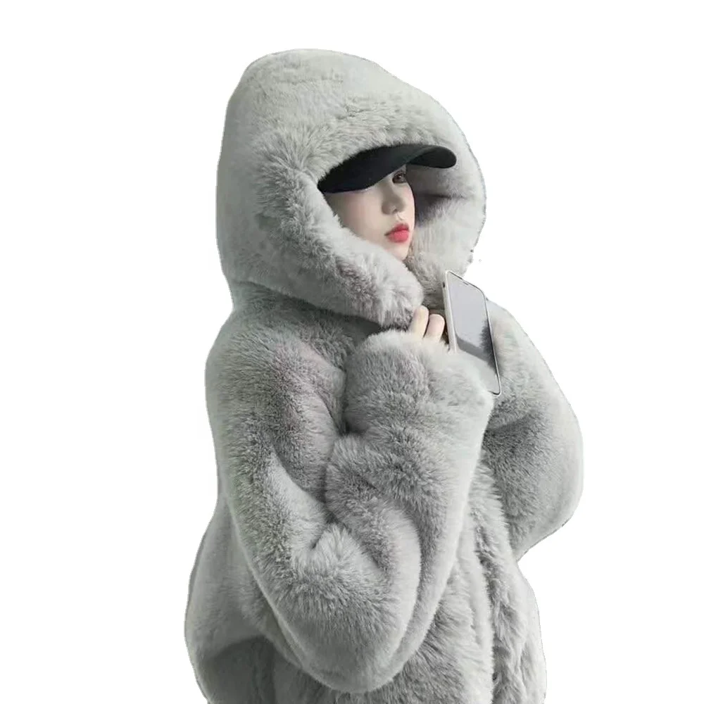 Women Winter long Cotton Padded Coat Parka Down Jacket Fur Collar Hooded Outwear wholesale 2023