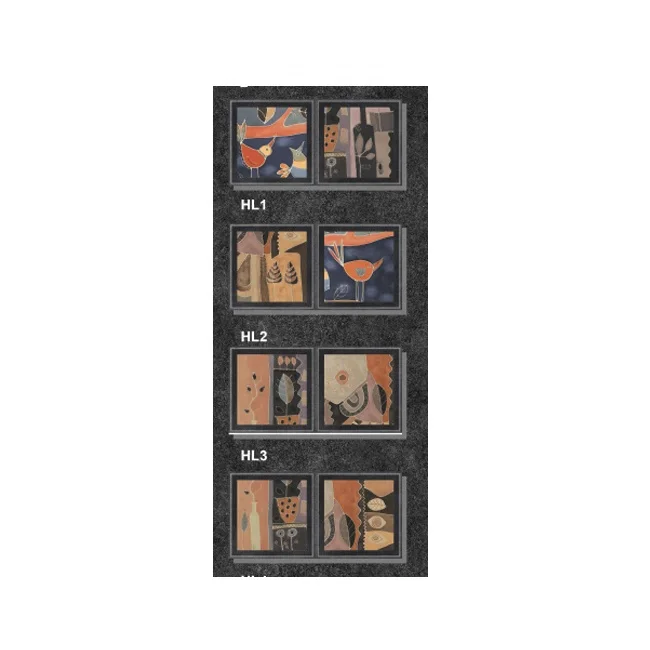 Kitchen interior Ceramic Wall tiles matt finish 30*60 cm brown Decor Dark combination 9 mm thickness 3D effect Made in India