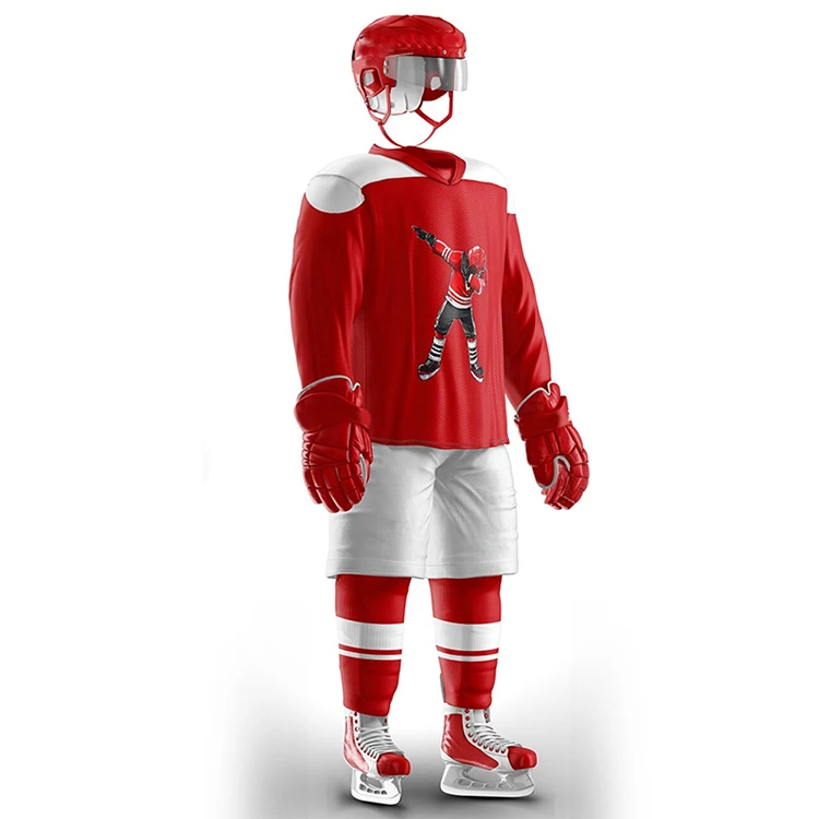 Sports Team Practice 100% Polyester Ice Hockey Jersey Custom Made Superb Quality Men Wear Ice Hockey Uniform
