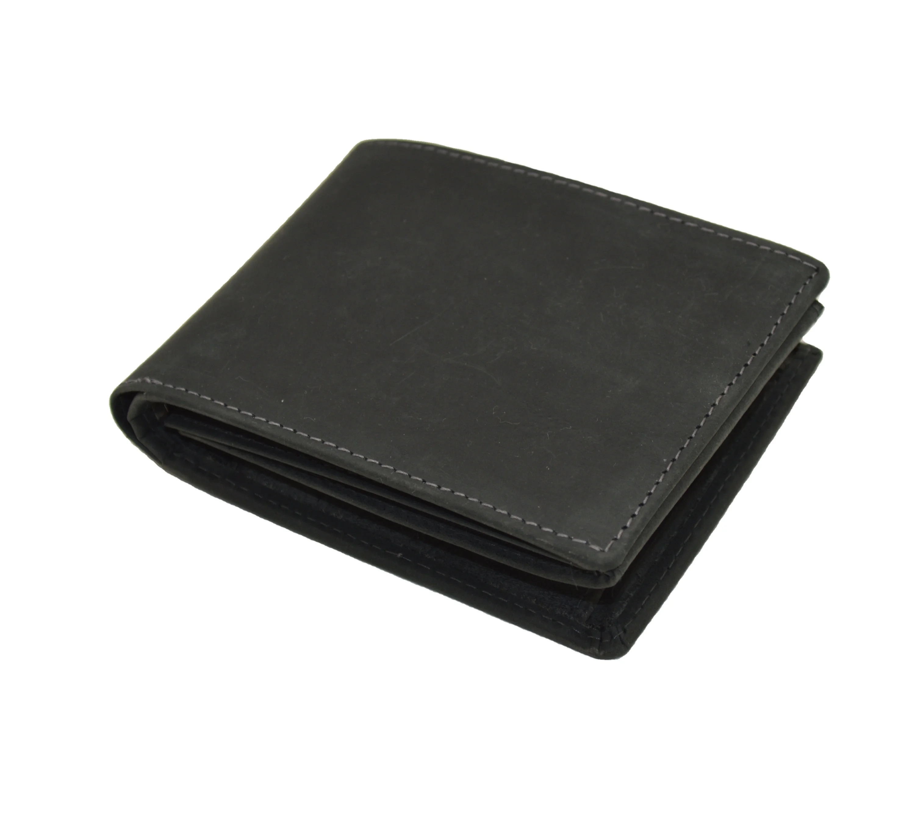 Custom Crazy Horse Wallet for Men Bifold Genuine Leather Wallets Vintage Bag Gift Western Handmade Unisex OEM Box Bulk Style