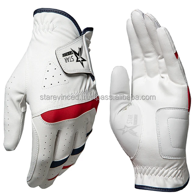 Grace White golf gloves customizable
