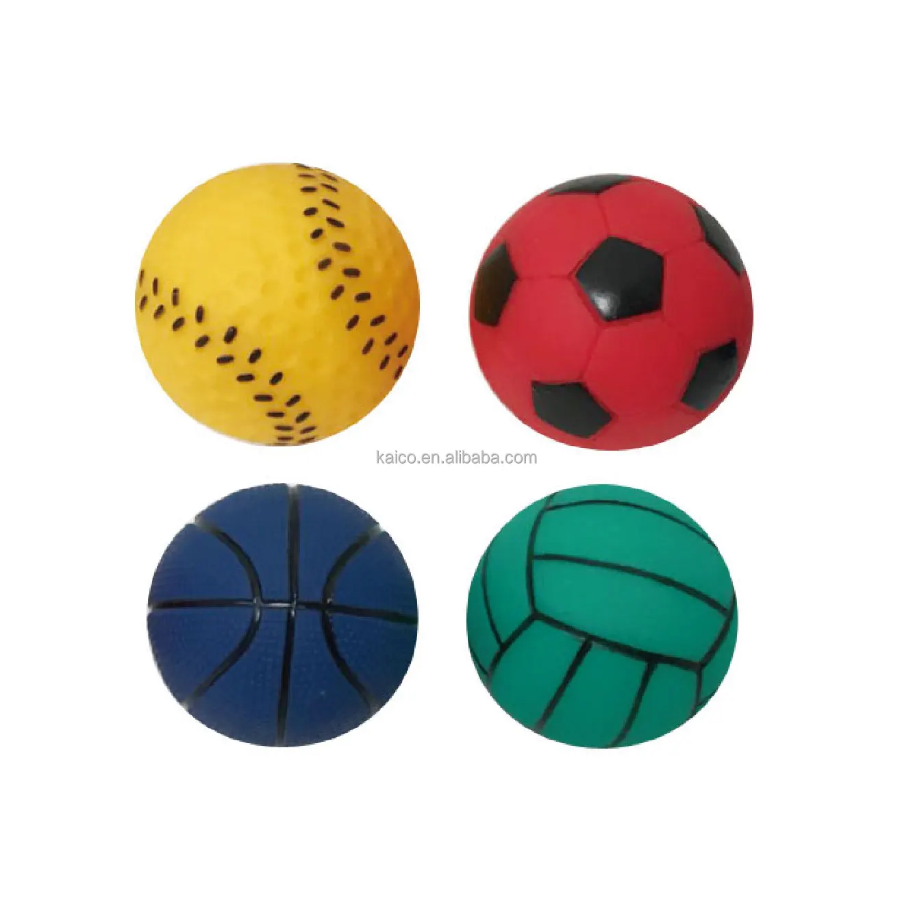 pet interactive soft vinyl ball dog toy Squeak dog chew toys outdoor play fun