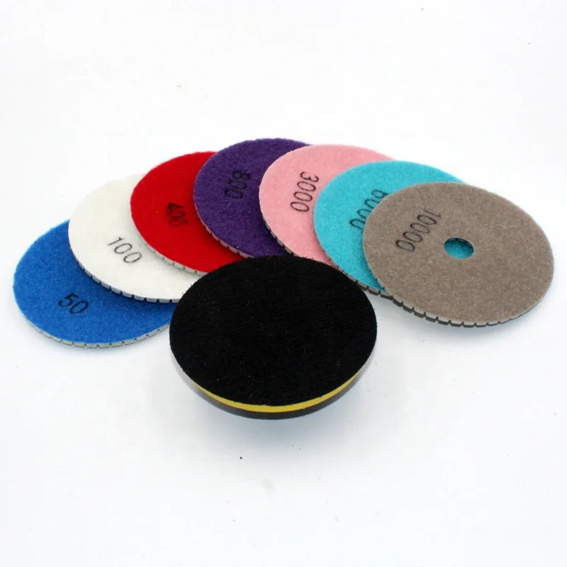 Diamond plated pad polishing ceramic