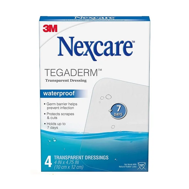 Top brand in hospital Nexcare H1626 Waterproof Transparent Dressing Wound Patch, for Protecting open wounds, cuts