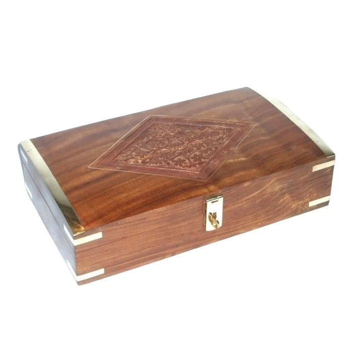 Top best selling Box Wooden Jewelry Factory Direct Supply Dark Custom Wood Ring Box Wooden Jewelry Box