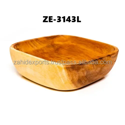 Best Eco-Friendly Custom Logo Kitchenware B Smith Wood Bowl Disposable Ash Wood Bowl for Bowling on Wood Lanes