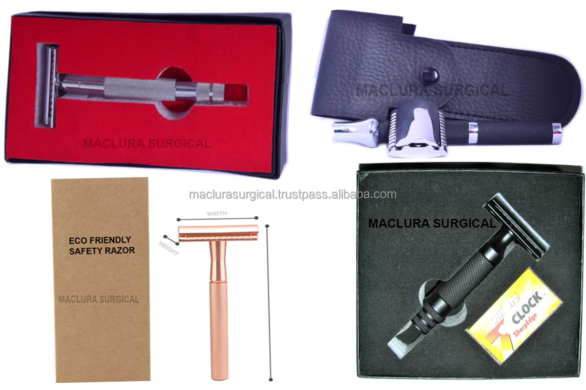 Black and Chrome Safety Razor MS E-32 Black and Chrome Safety Razor