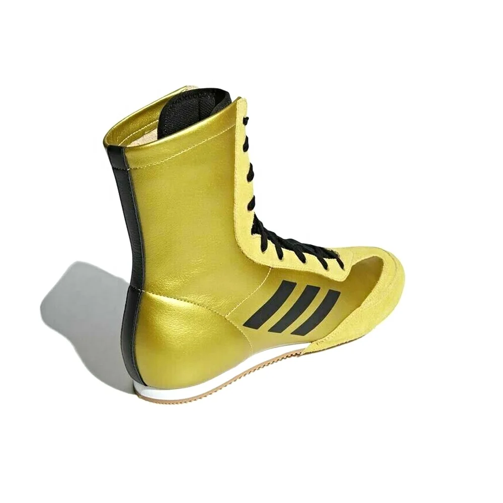 Latest Design Hot Sale Professional High Top Genuine Suede Leather Toe Rubber Soul Non Slip Combat Sports Training Boxing Shoes