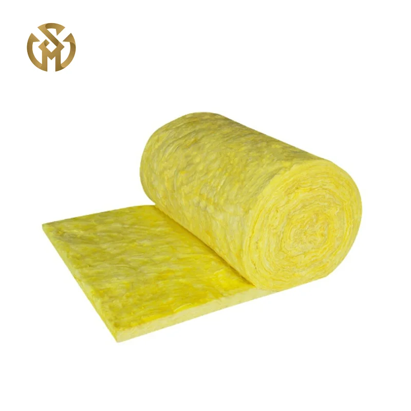 Direct Sales of 50-100mm 12-16kg/m3 Fireproof Glass Wool Felt High Density for Double-layer Metal Roofing