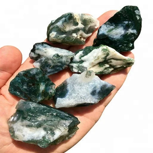 Сырье из Моха агата кристалла натуральный камень сырье натурального камня огромный необработанный