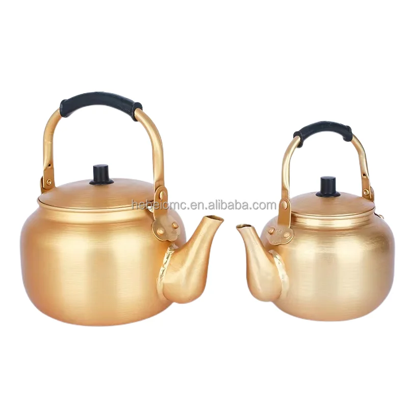 Factory Direct Sales Aluminum Yellow Kettle ,Aluminum Teapot Hot Sale Large Capacity Gas Water Kettle