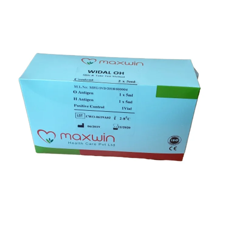 Supplying Premium Quality Product Highly Accurate Widal Antigen Slide Test Kit- 2 x 5 ml for Global Purchasers at Reliable Price