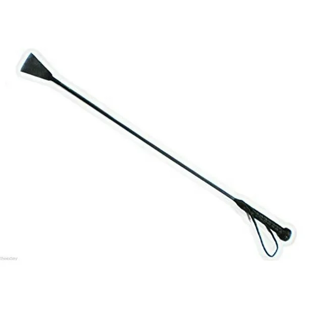 Custom Equestrian Jump Whip Horse High Quality Long Size Black Leather Whips Horse Riding Equestrian Style Whip