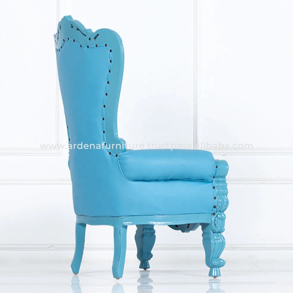 French Antique Wedding Throne Chairs Solid Wood PC Material for Kids for Dining Party & Event Decor for Villa & Banquet