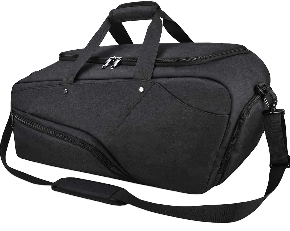 Sports Gym Bag with Shoes Compartment &Wet Pocket Gym Duffel Bag Overnight Bag for Men and Women