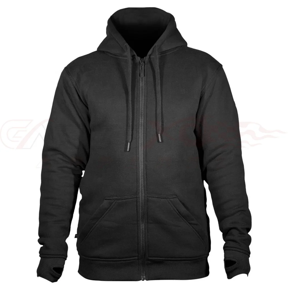 Motorsport Protection Hoodie Abrasion-resistant Protective Biker Wear Removable Packed CE Approved Padded Ventilated Men Hoodie