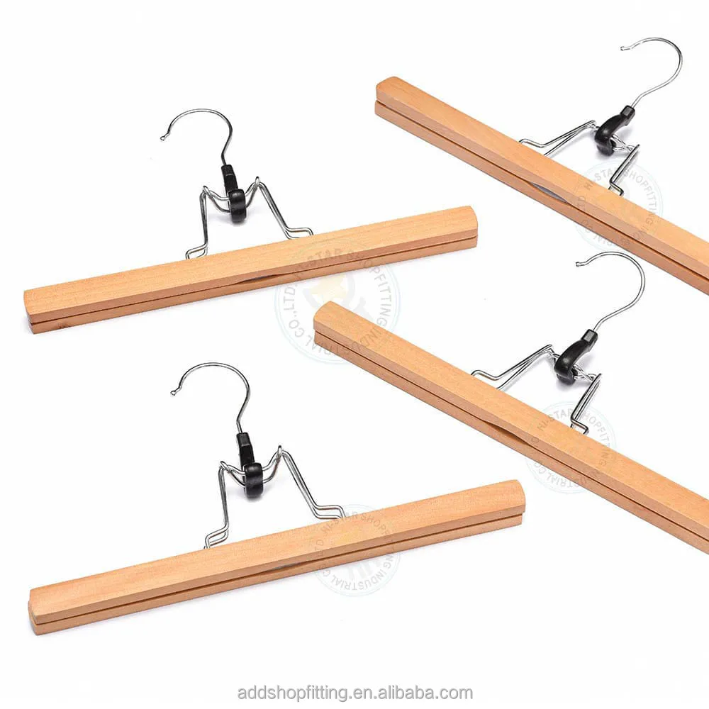 Деревянная вешалка для наращивания волос с логотипом на заказ 30 см