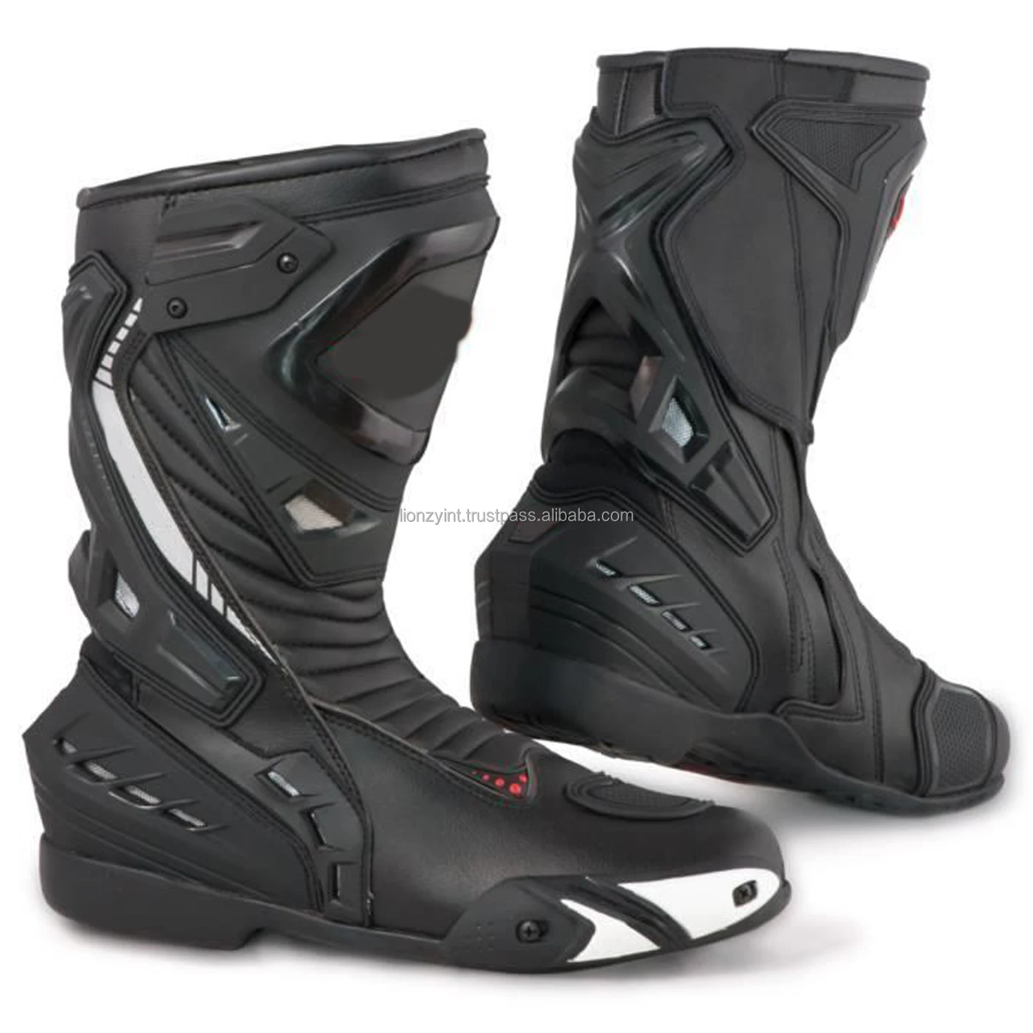 Riding Racing Motorbike Motocross Boots For Men Windproof Breathable Leather Sports Motorcycle Shoes  Made In Pakistan