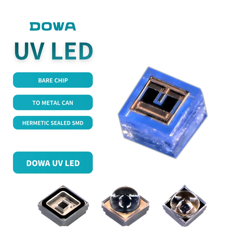 DOWA Bare Chip 325nm Au Pad Middle Power UVA LED Chip