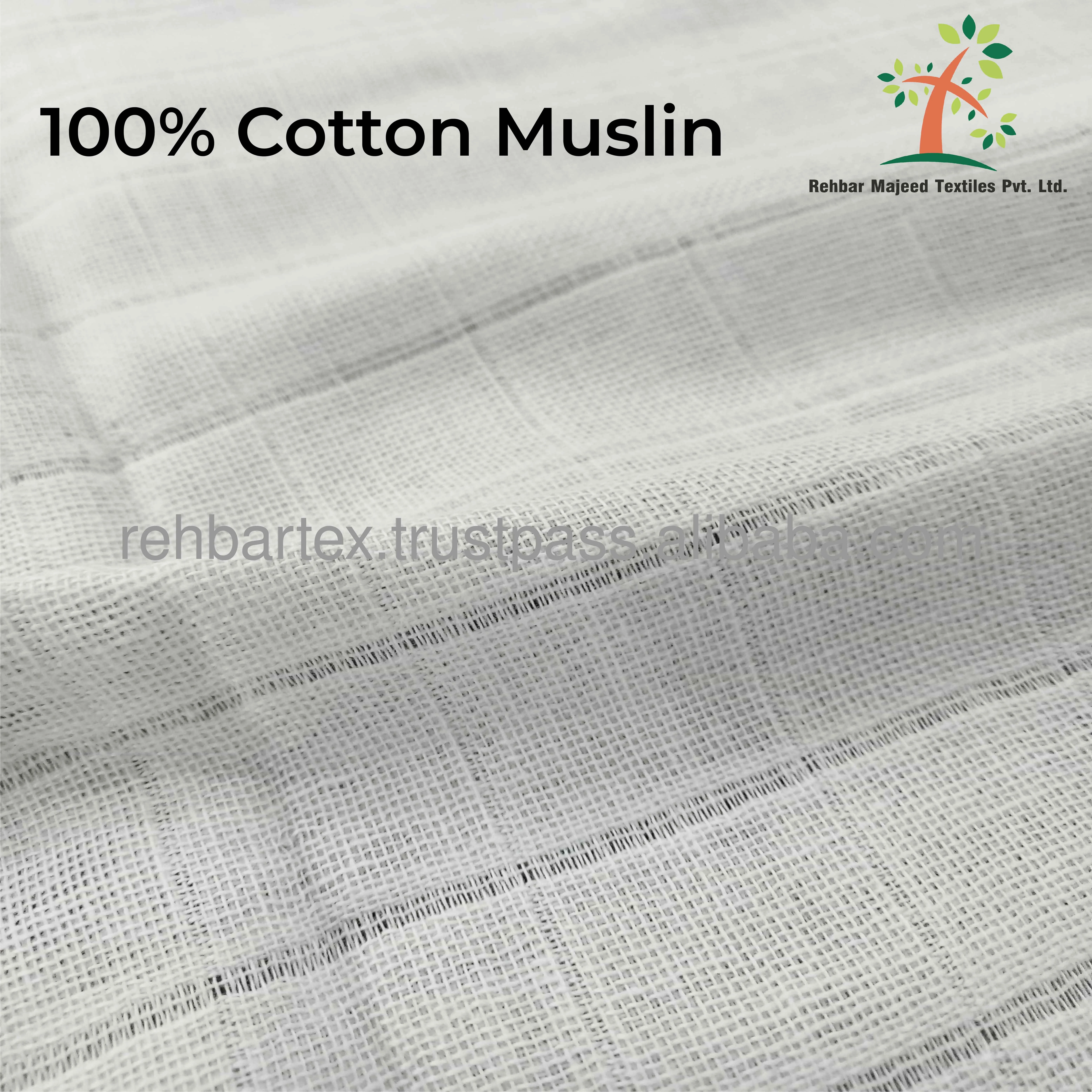 High Quality 100% Cotton Gauze Muslin Face Cloth Gentle, Soft & Washable Gauze Muslin Handkerchief Used For Multiple Purposes
