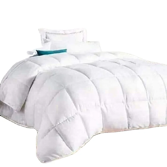 Комфортная простыня, однотонная Простыня из хлопка и полиэстера с принтом для двуспальной кровати