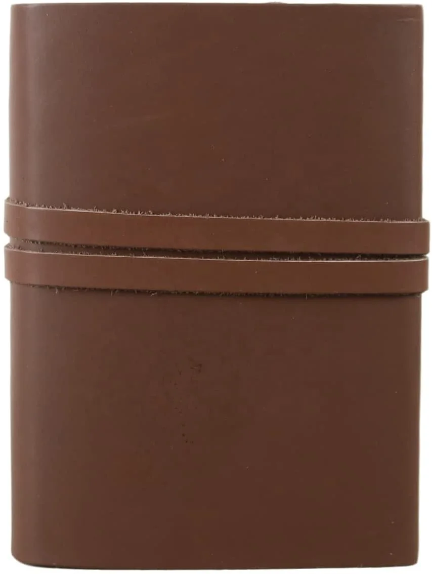 Genuine Leather Bound Handmade cotton paper note book unlined or lined paper journals or sketch book for gift  him and her