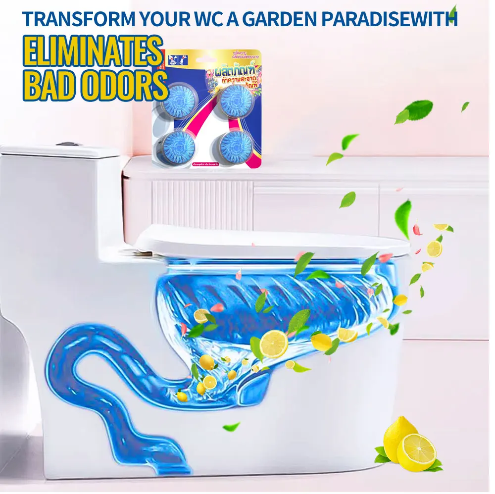 Popular-4PK-toilet-cleaner-block-deodorant-blue-blocksblue-deodorant-cube-Blue-toilet-deodorizer