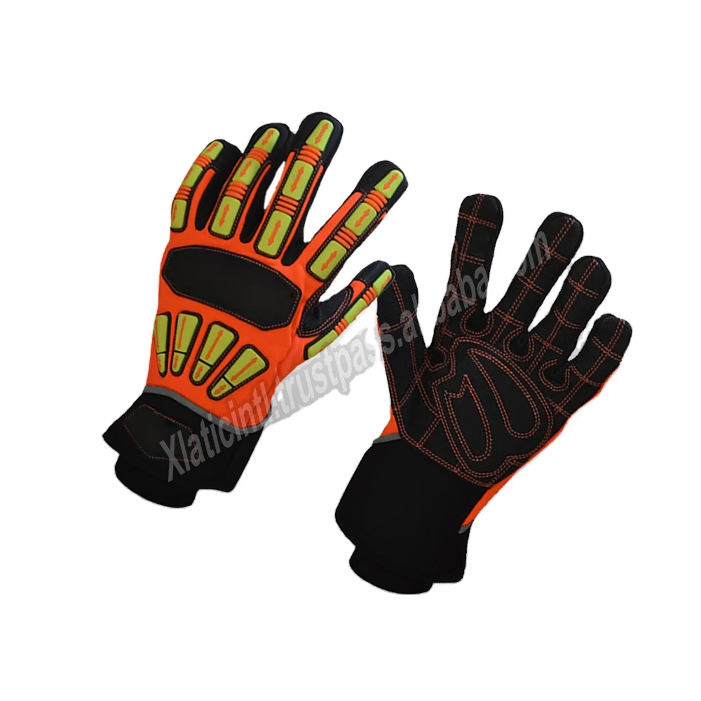 XLATIC Manufacturer company Good Quality Mechanic Gloves Custom designs OIL field Mechanic heavy machine Gloves
