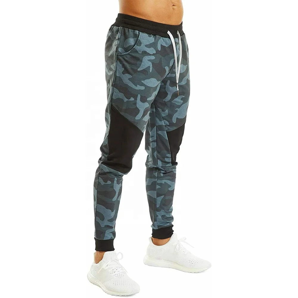 Mens Slim Fit Fashion Camouflage Jogger Sweatpants Tapered Gym Pants Summer Sublimated Joggers