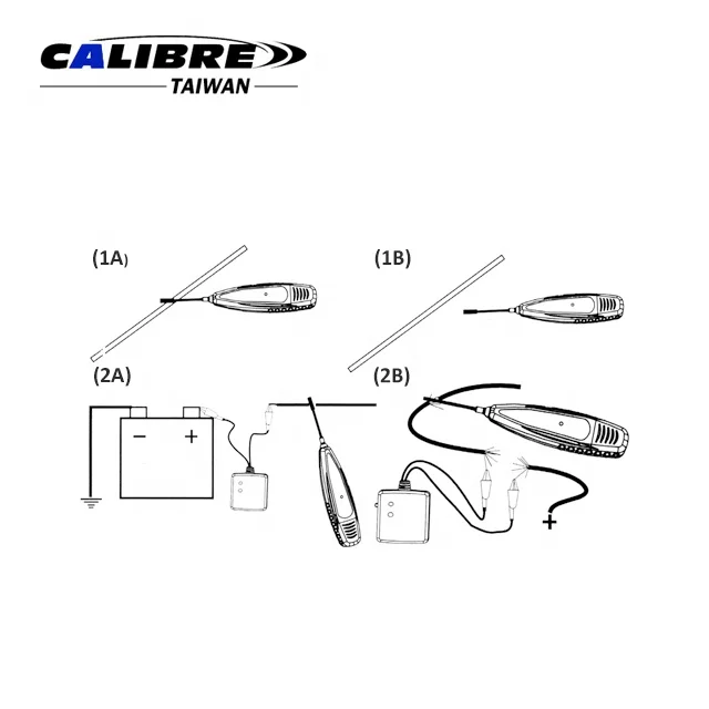 CALIBRE Auto Circuit Finder Tester Tracer Detector Cable Circuit Wire Tracker with DC 6-42V Detector Probe