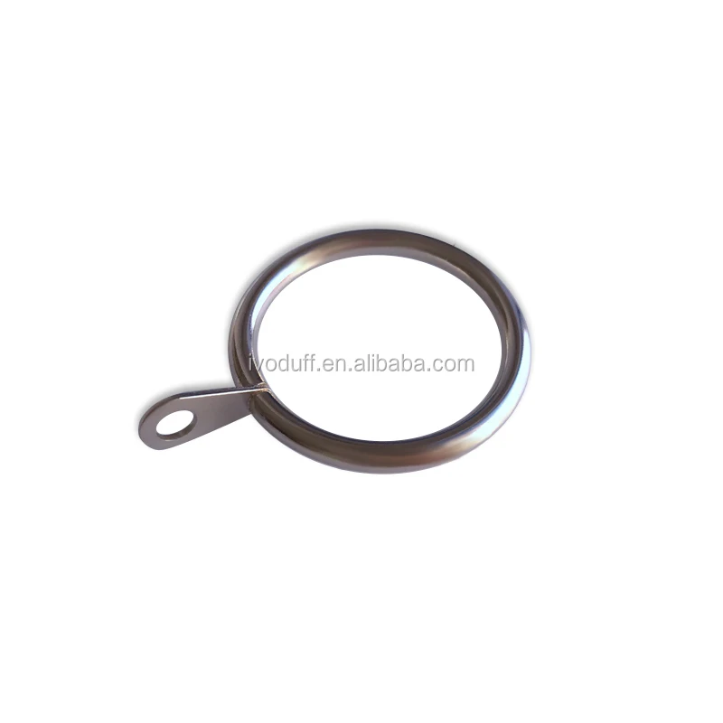 High Quality Black Metal Curtain Rings with Eyelets Curtain Hardware