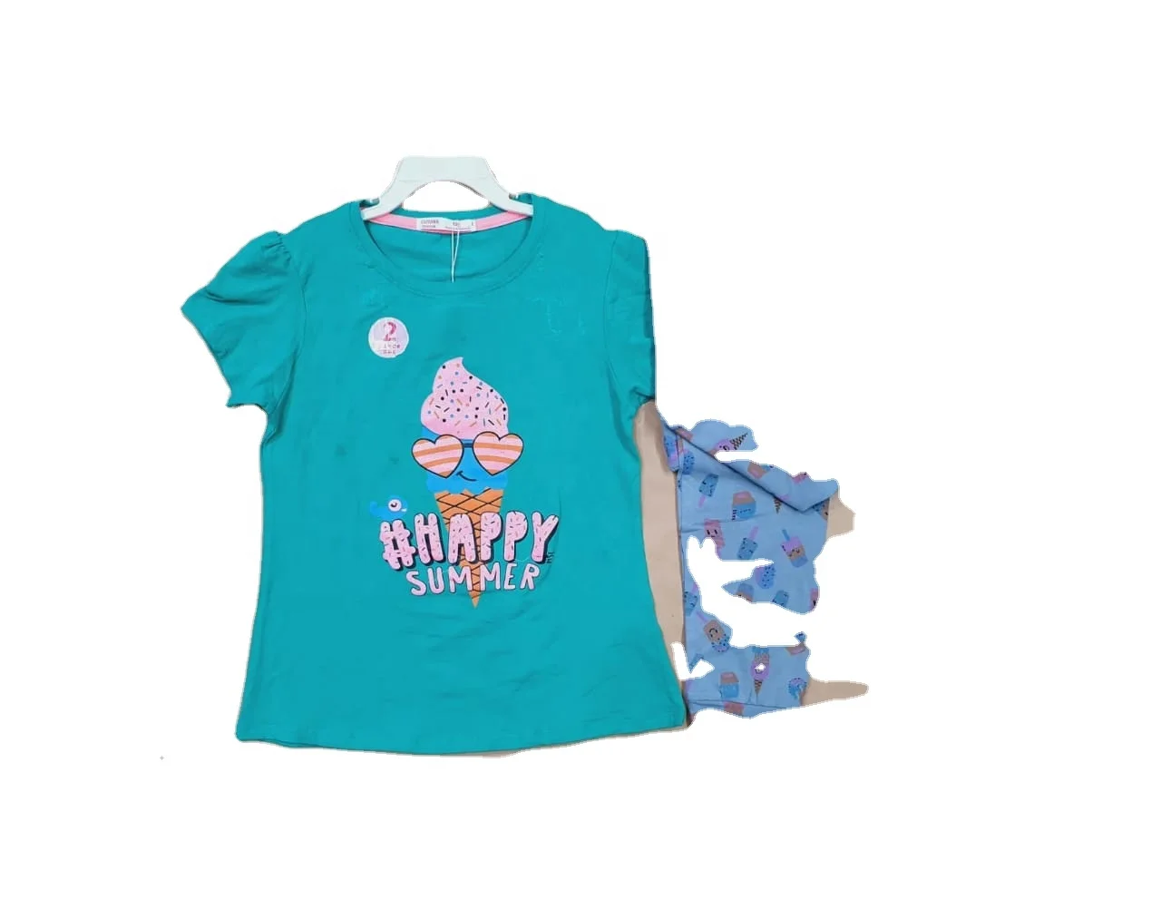 Adult Girls 95% cotton 5% spandex top-bottom set(ready stock)