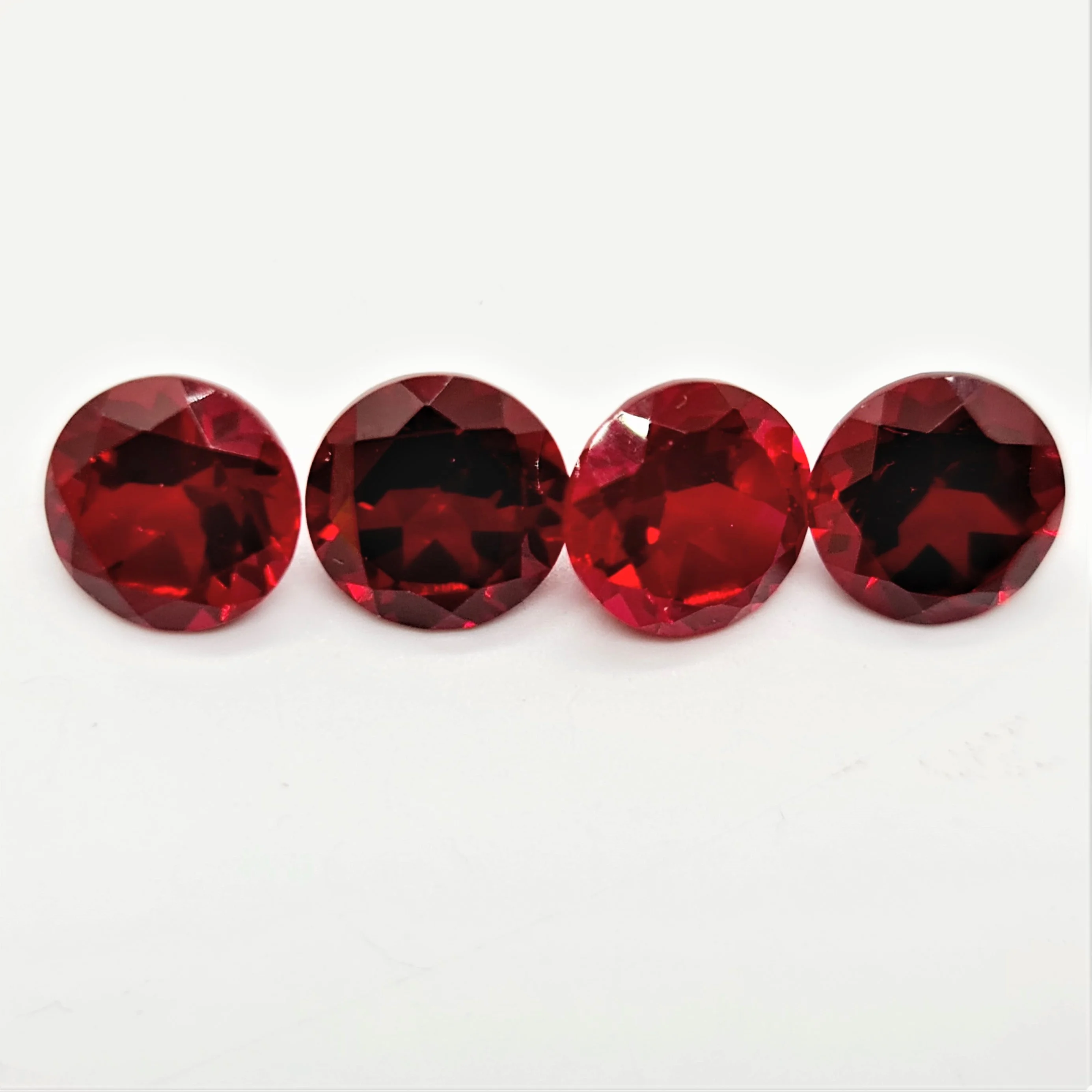 Loose Synthetic Ruby Gemstone Wholesale Calibrated Sizes Available In All Colors of created corundum