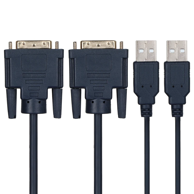 DVI Video Switcher 1080P Computer DVI KVM Switch Cable 2 In 1 Out Dual Monitor Video Switcher
