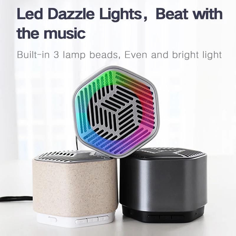 Wholesale 5 Watt Led Mini Subwoofer Desktop Home Tws Speaker Portable Smart Bt Loud Speakers