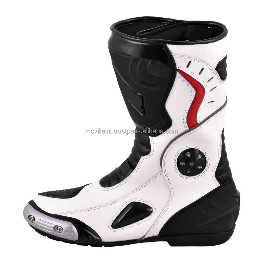 waterproof breathable leather sports motorcycle shoes Pro biker leather Motorbike motorcycle boots racing bots motor bike shoes