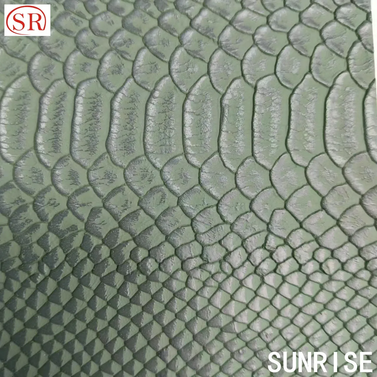 sale crocodile leather vegan leather PU synthetic leather for cushion bags