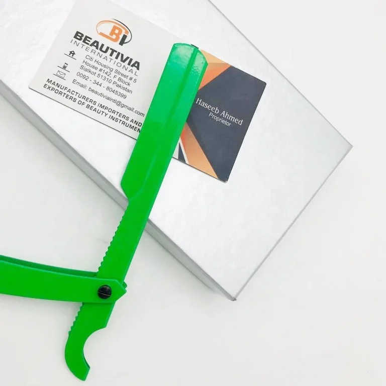 Белая Турецкая бритва из нержавеющей стали/Турецкая прямая