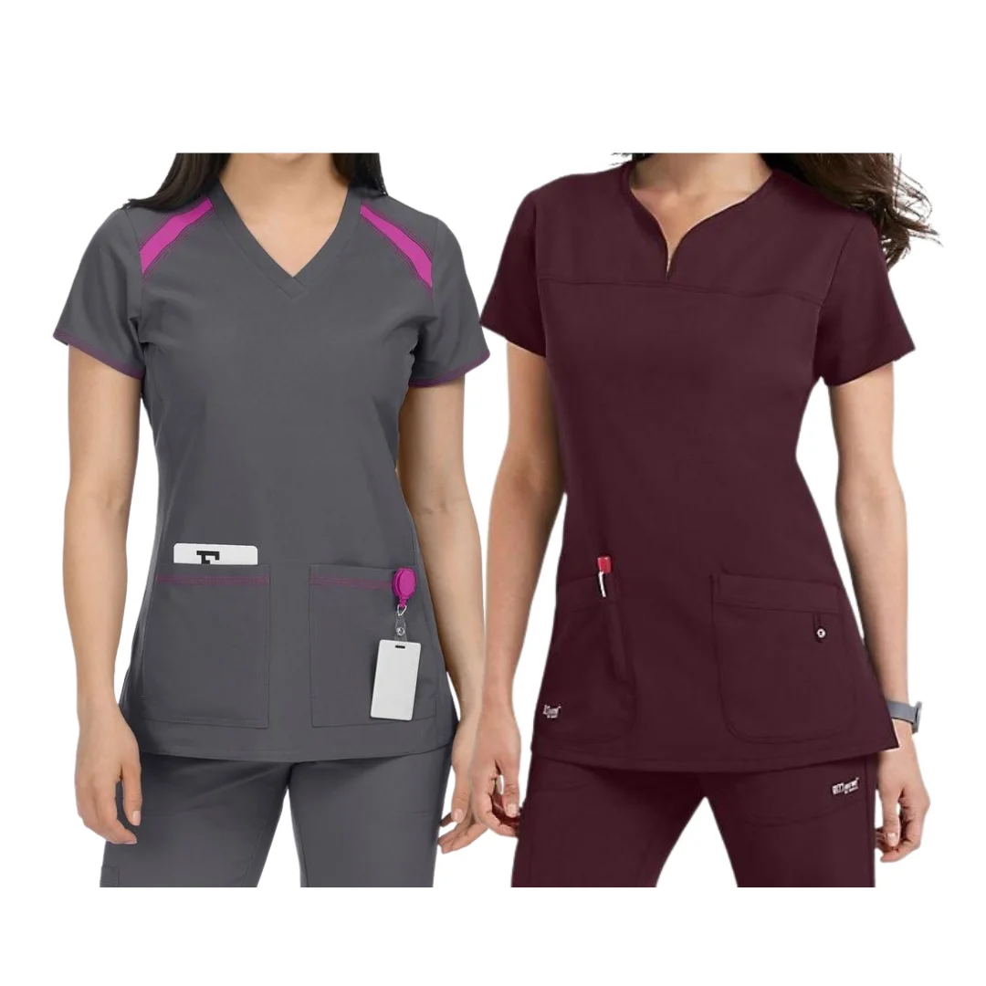 BEST SELLING Top Scrubs nursing customize design & logo Medical Uniform hospital clothes for women - Saomai FMF VN uniform