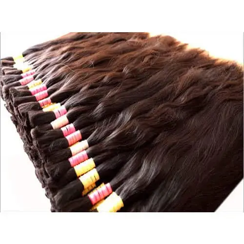 Virgin Remy Temple Donated Human Hair Bulk Supplier From India Hair Vendor