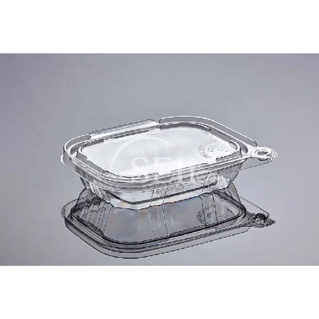 SL-T8oz из прозрачного пластика; Вскрытием пищевой контейнер/безопасный замок безопасности откидной контейнер/уплотнение для упаковки еды