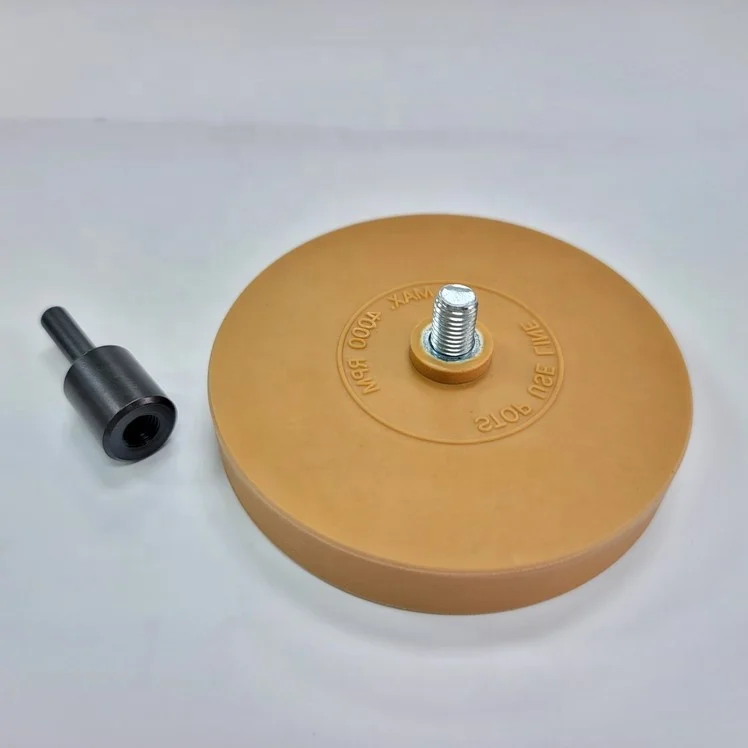 Rubber eraser wheel for remove auto adhesives auto trim