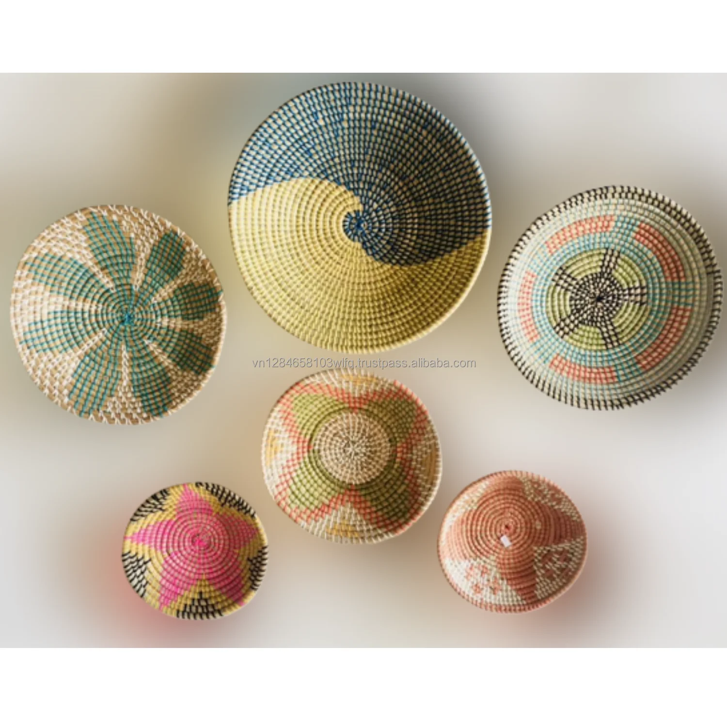 Interior Design Seagrass Wall Decor For Home Hot Trend In US Natural Decoration Boho Art - Made in Viet Nam With High Quality